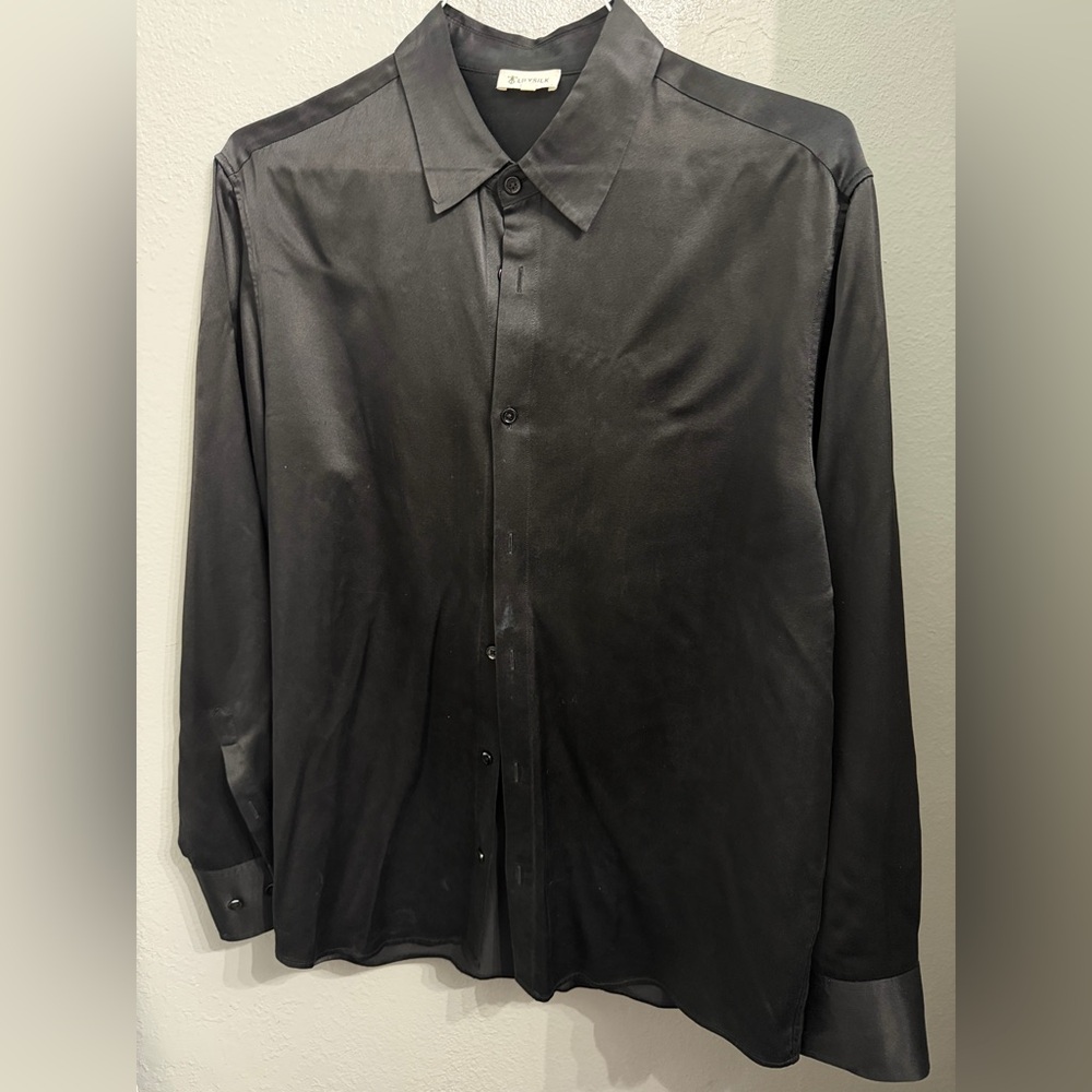 22MM Mulberry Silk Basic Mens Shirt